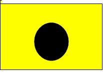 Drapeau jaune et noir 